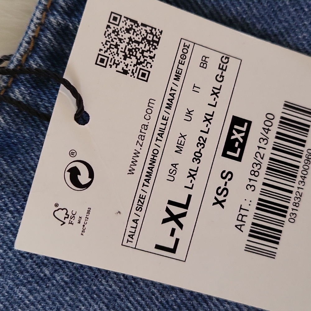 NWT zara buckled denim top - Picture 12 of 13